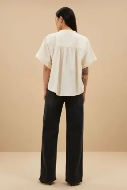 Blouses*By bar alex rib blouse | off white