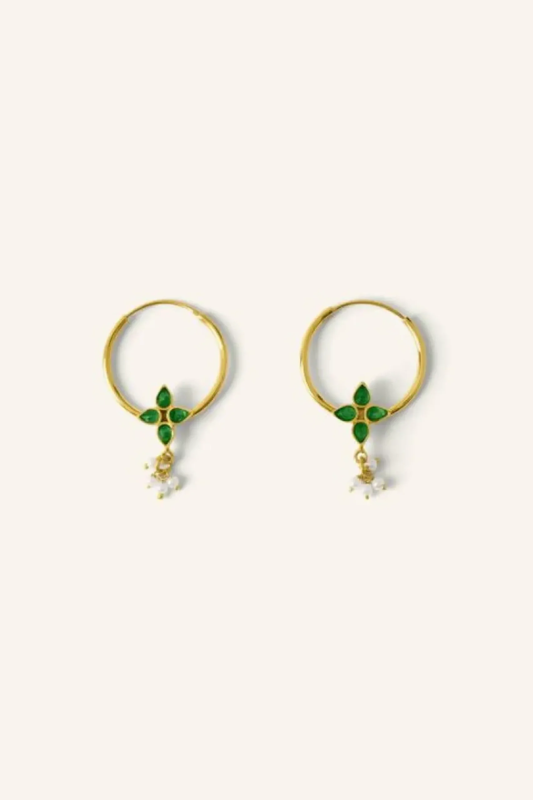 Oorbellen*By bar asha earring | green