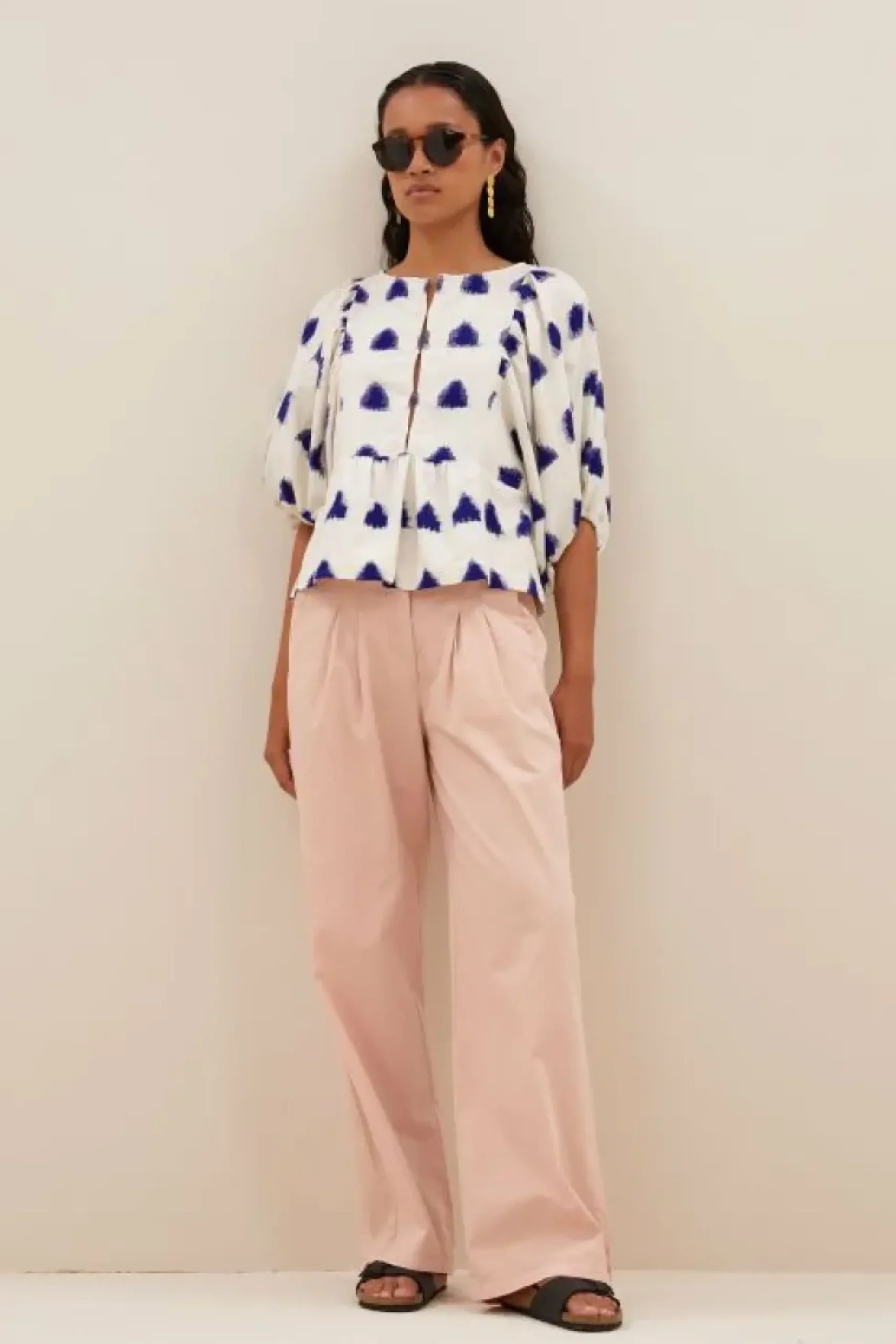 Blouses*By bar avelon ikat blouse | blue ikat
