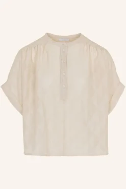 Blouses*By bar axel geo blouse | chalk