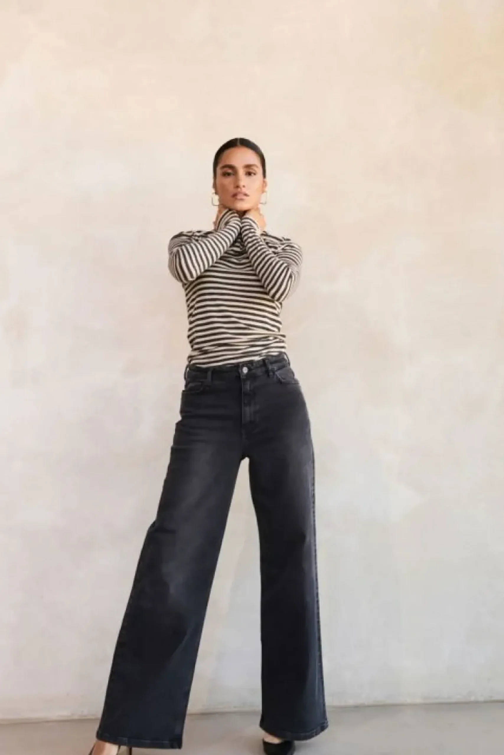 Tops & Shirts*By bar basic ls stripe top | chalk