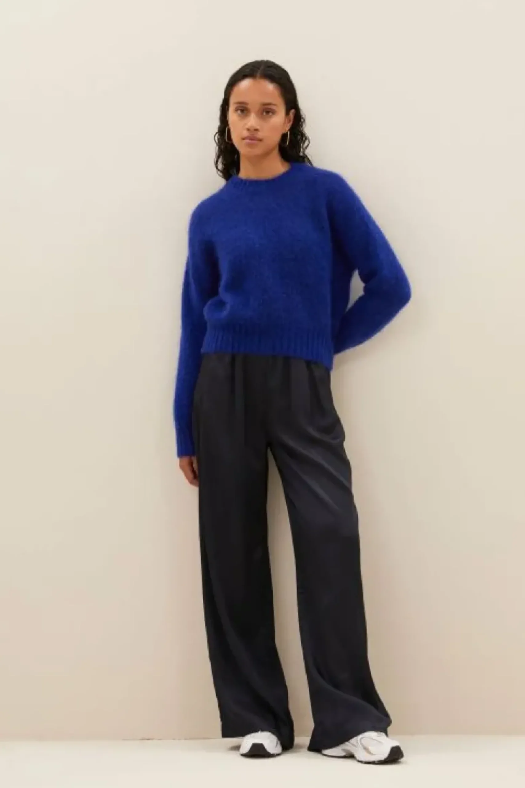 Broeken*By bar benji satin pants | midnight