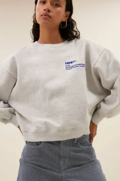 Sweaters|Truien*By bar bibi heavy sweater | light grey melee