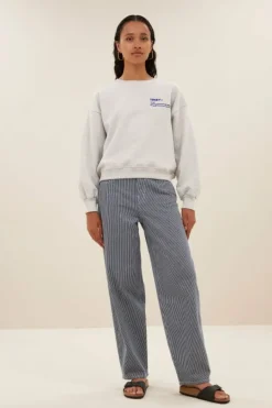 Sweaters|Truien*By bar bibi heavy sweater | light grey melee