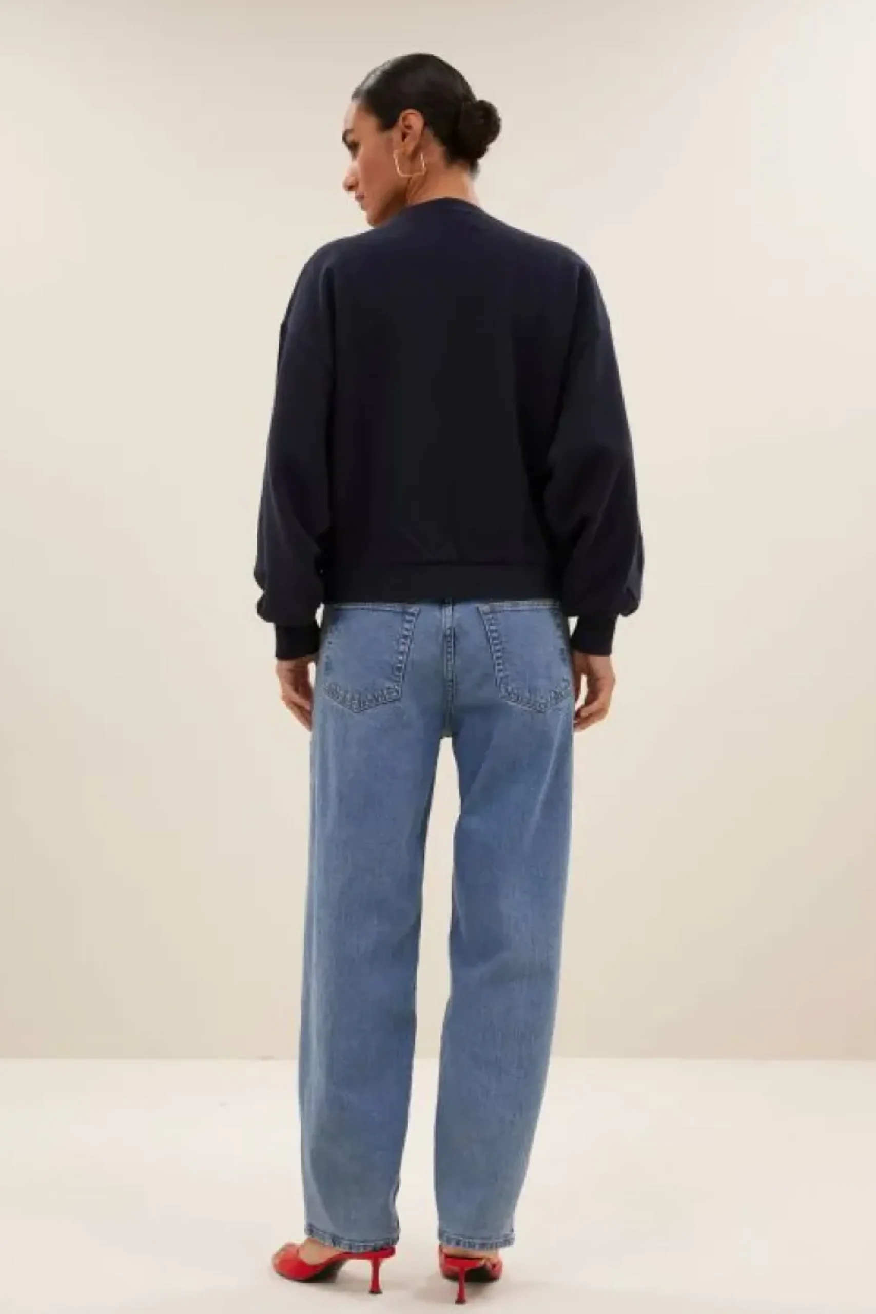 Sweaters|Truien*By bar bibi patchwork sweater | midnight