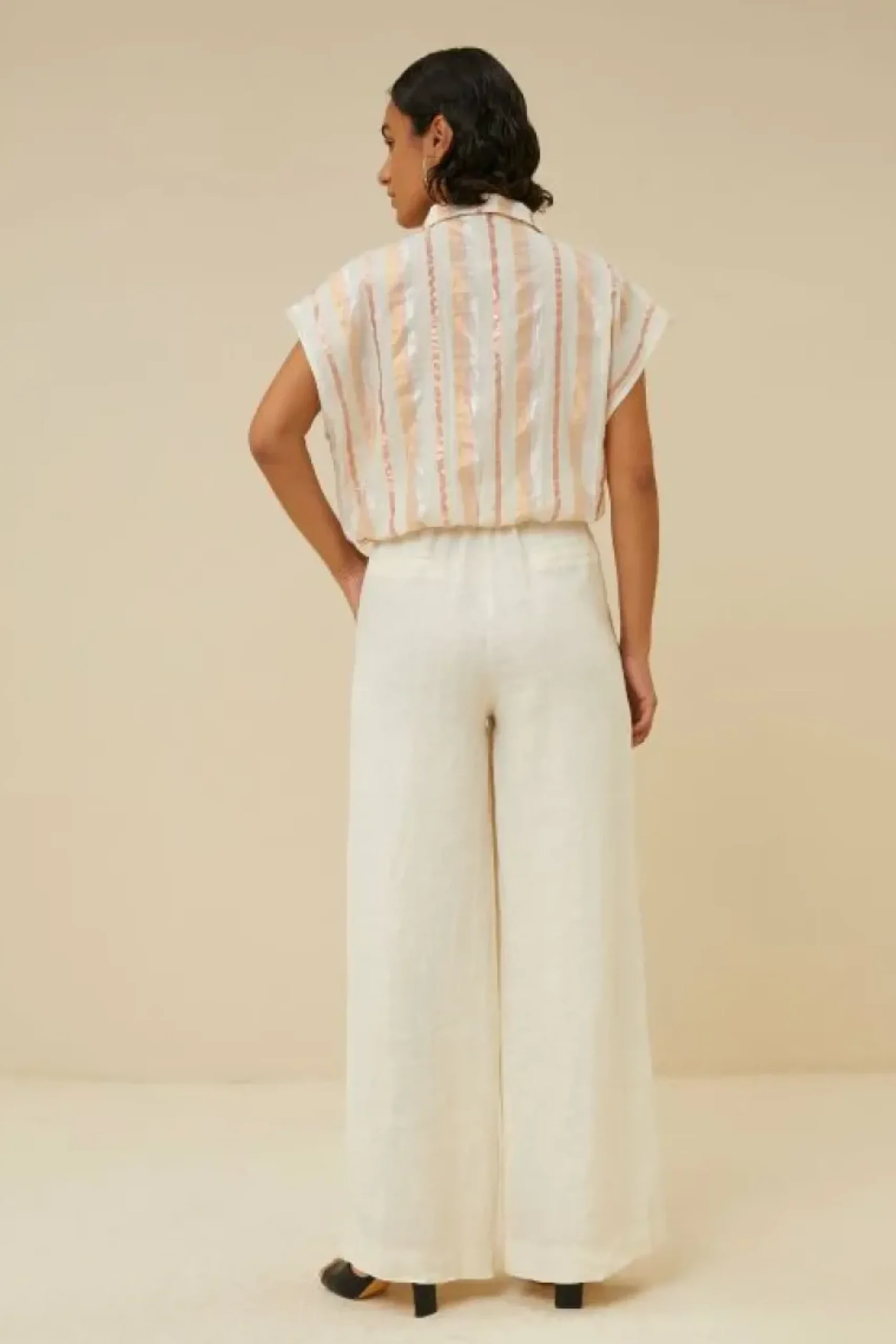 Blouses*By bar bieke gloss stripe blouse | pastel gloss stripe
