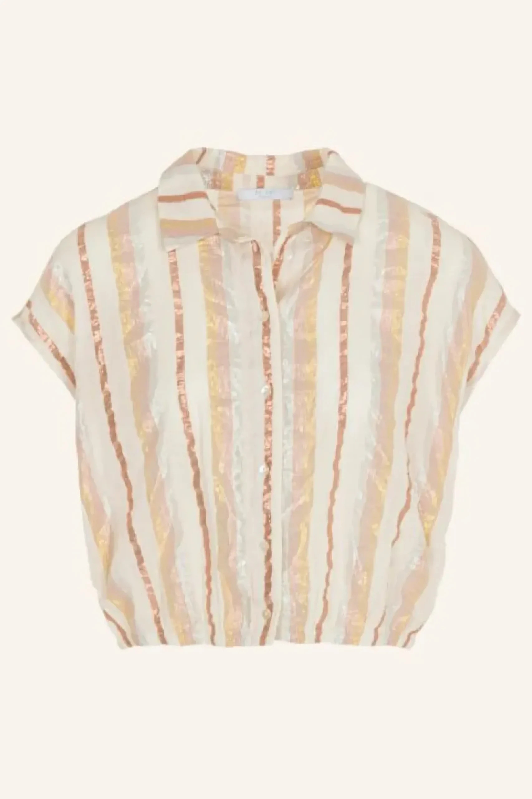 Blouses*By bar bieke gloss stripe blouse | pastel gloss stripe