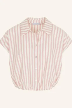 Blouses*By bar bieke linen stripe blouse | bubblegum