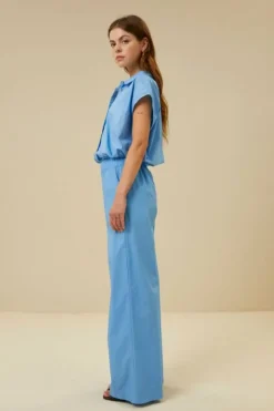 Blouses*By bar bieke poplin blouse | aquarius