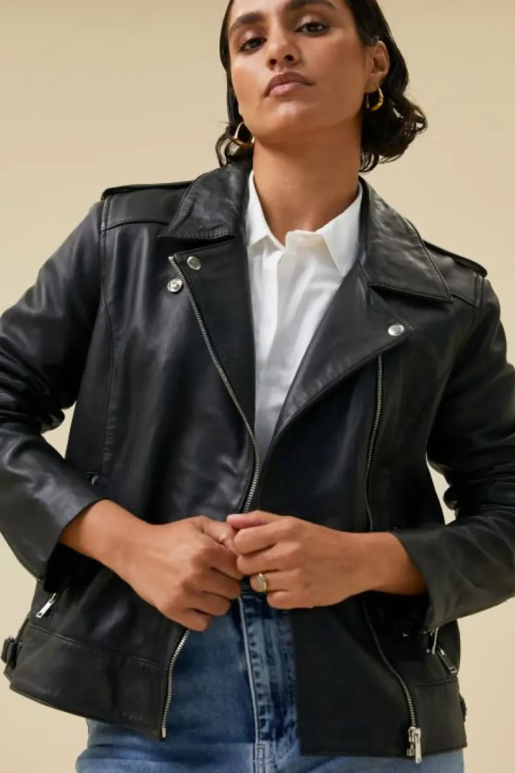 Jassen*By bar biker jacket | black