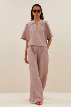 Blouses*By bar blake gloss blouse | mellow rose