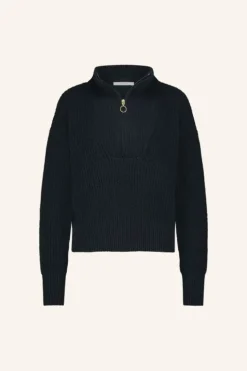 Truien*By bar boxy beau cotton pullover | midnight