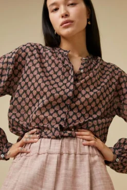 Blouses*By bar cecile leaf blouse | leaf print