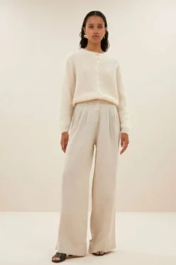 Vesten*By bar cleo natural cardigan | off white