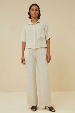 Blouses*By bar cris linen blouse | chalk