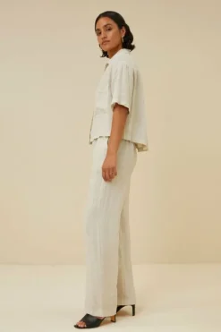 Blouses*By bar cris linen blouse | chalk
