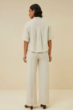 Blouses*By bar cris linen blouse | chalk