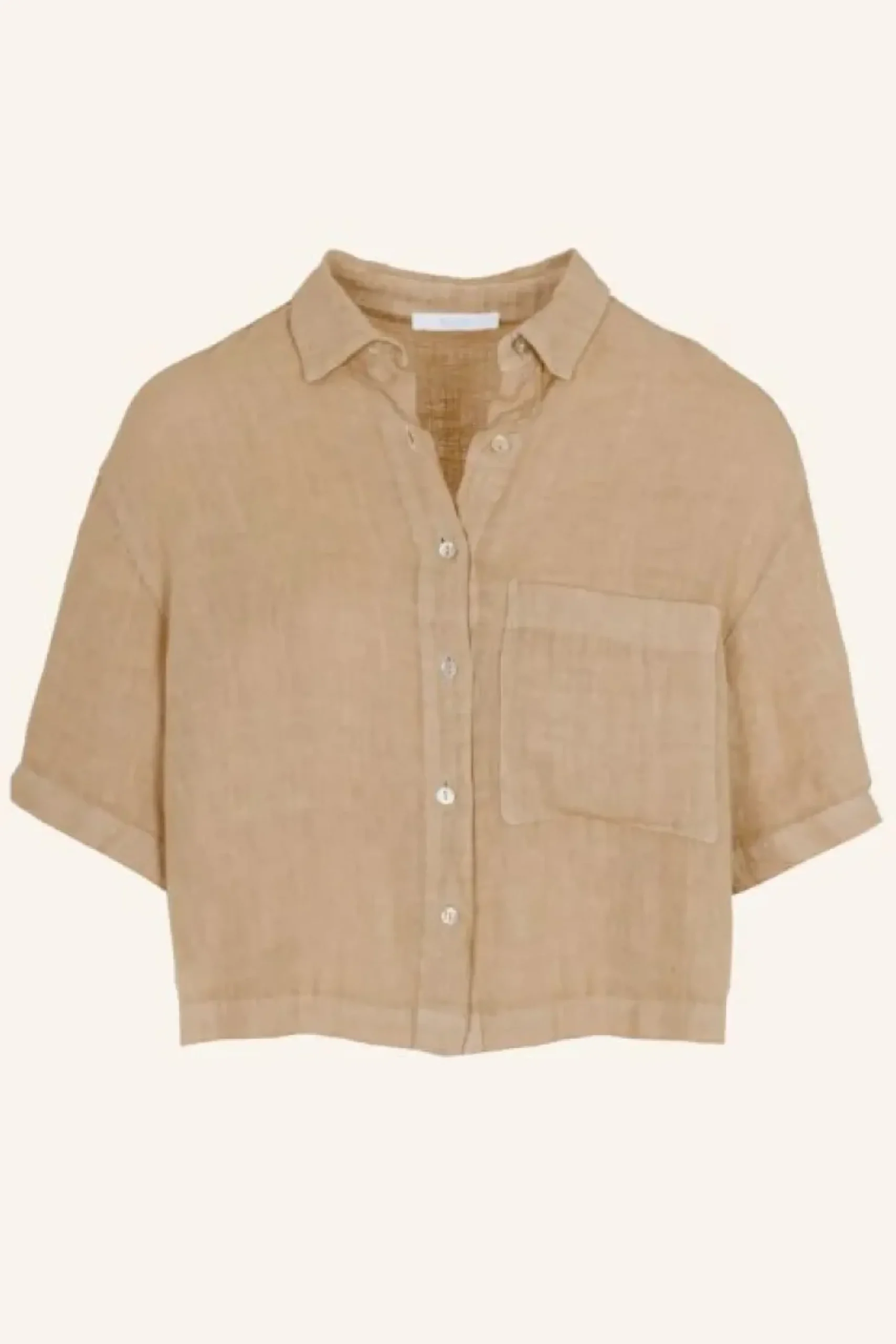 Blouses*By bar cris linen blouse | latte