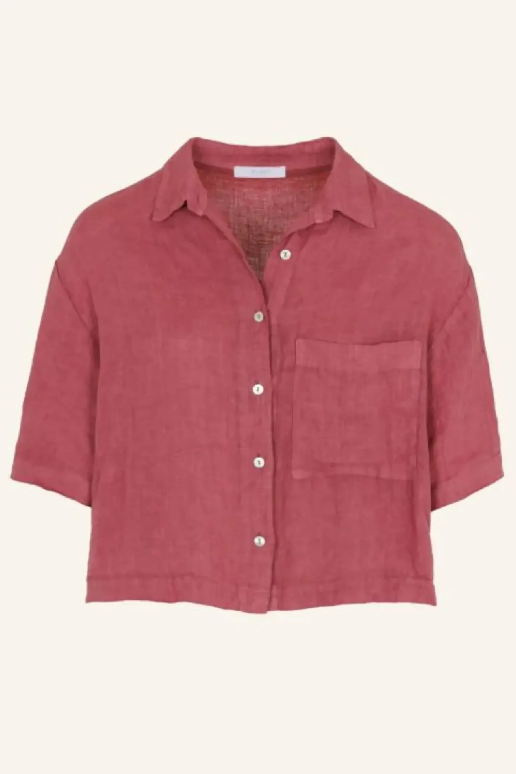 Blouses*By bar cris linen blouse | raspberry