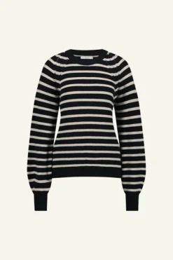 Truien*By bar duccio stripe pullover | midnight
