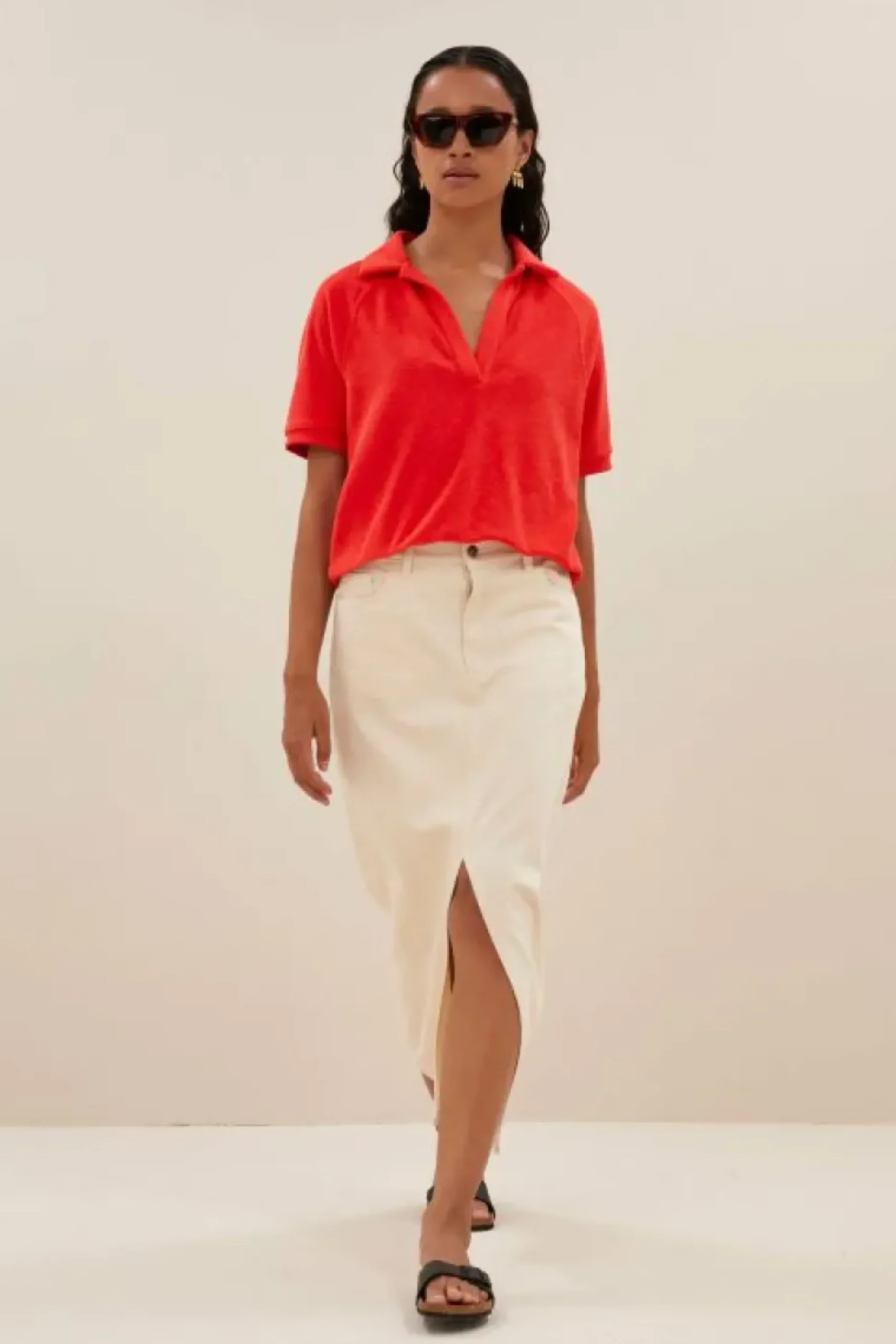 Rokken*By bar elba twill skirt | raw white