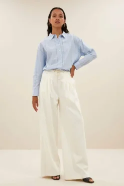 Blouses*By bar elvie stripe chambray blouse | light blue stripe