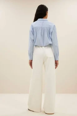 Blouses*By bar elvie stripe chambray blouse | light blue stripe