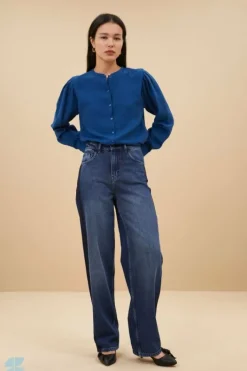 Blouses*By bar erin blouse | college navy