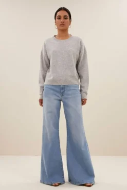 Truien*By bar holly ls pullover | grey melee