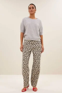 Truien*By bar holly ss pullover | grey melee