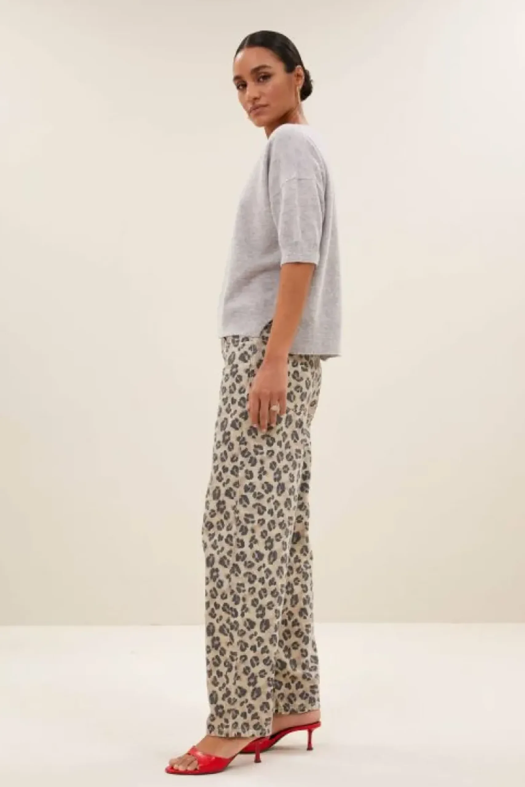Truien*By bar holly ss pullover | grey melee