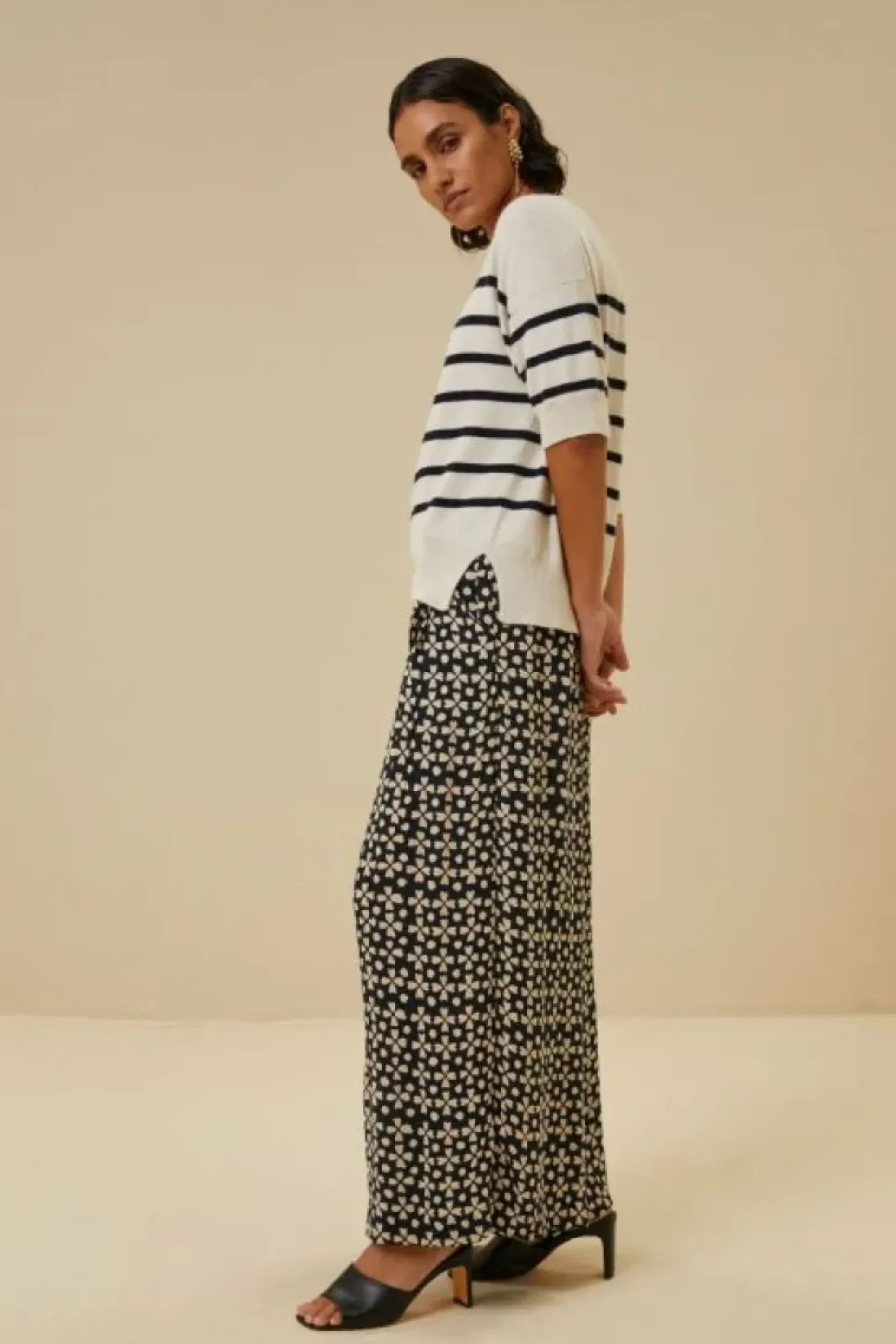 Truien*By bar holly stripe pullover | midnight