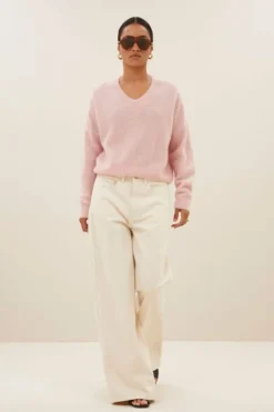 Truien*By bar isja fine pullover | light pink