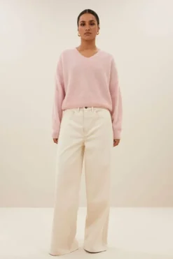Truien*By bar isja fine pullover | light pink