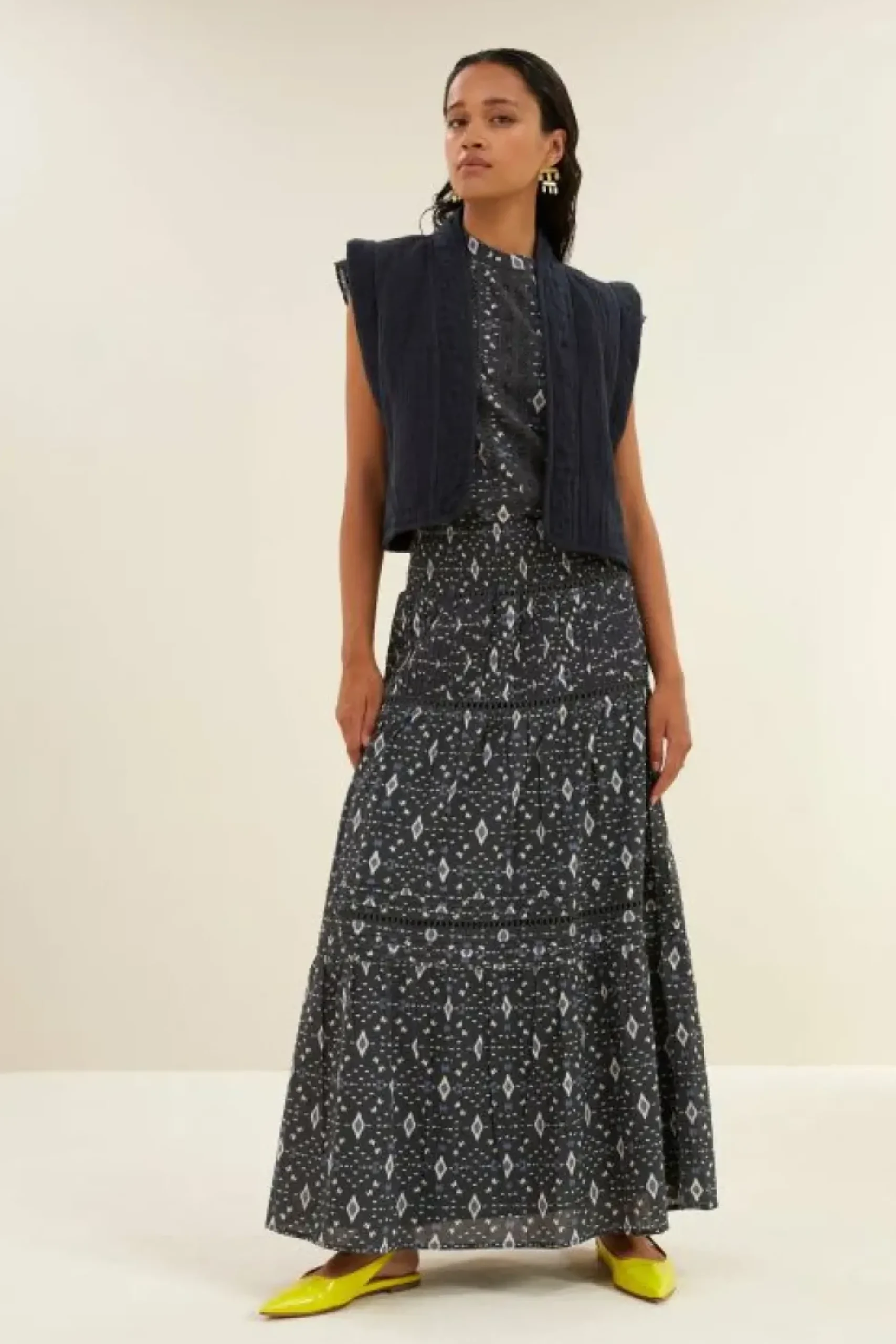 Gilets & Spencers|Jassen*By bar isla embroidery jacket | midnight