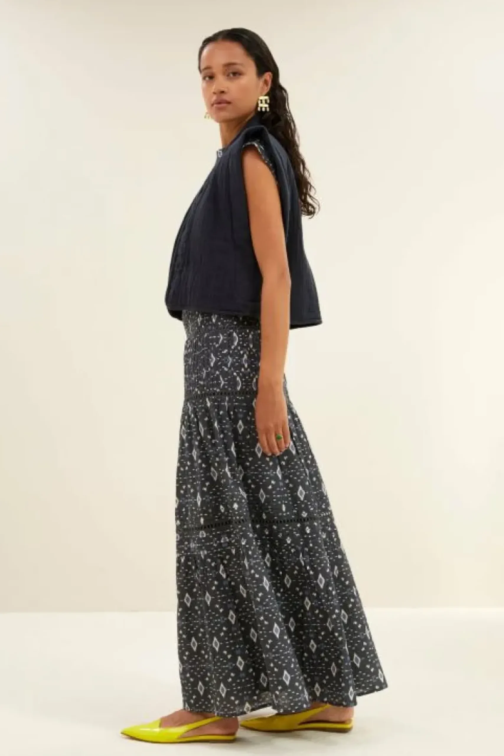 Gilets & Spencers|Jassen*By bar isla embroidery jacket | midnight