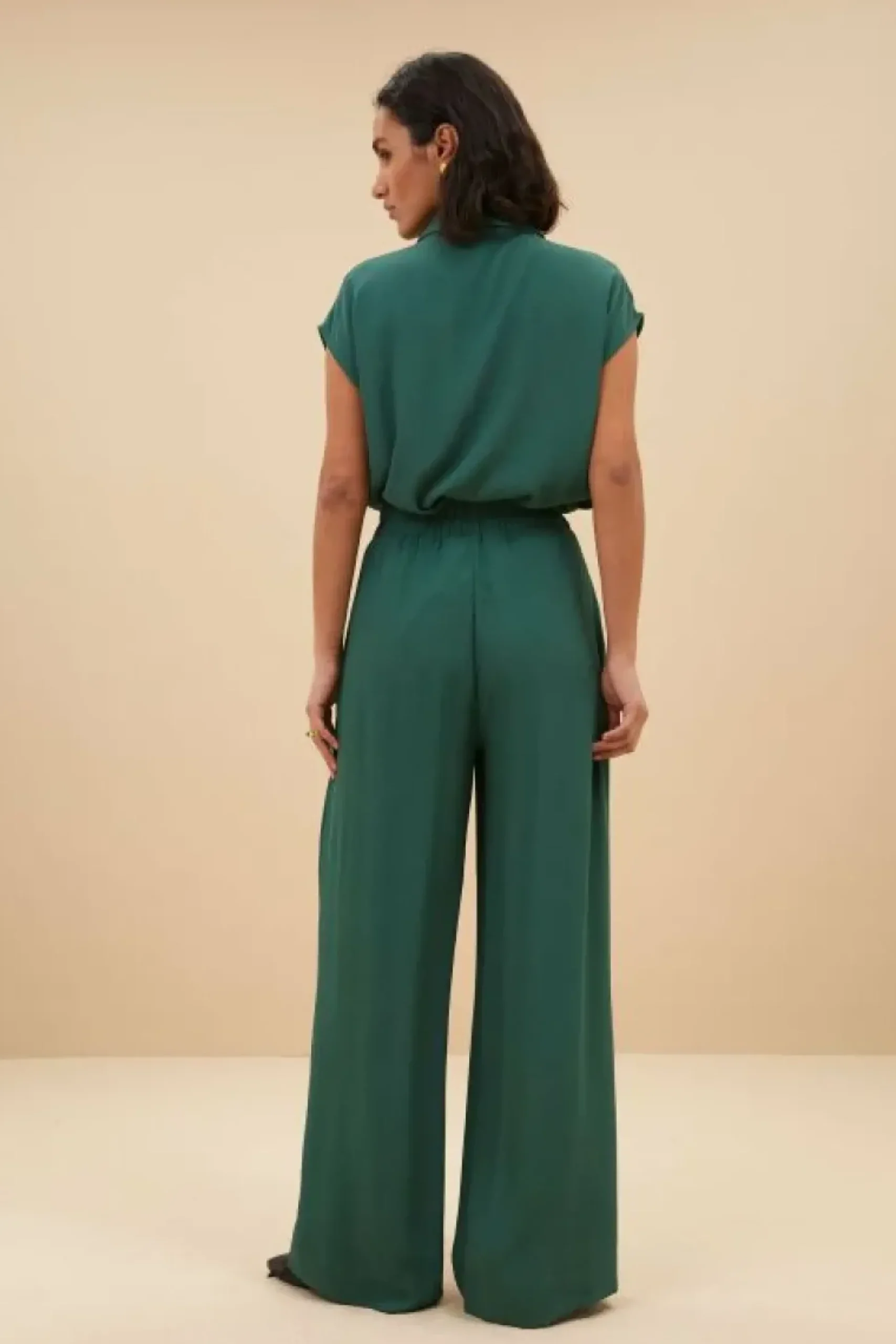 Blouses*By bar kiek viscose top | deep green