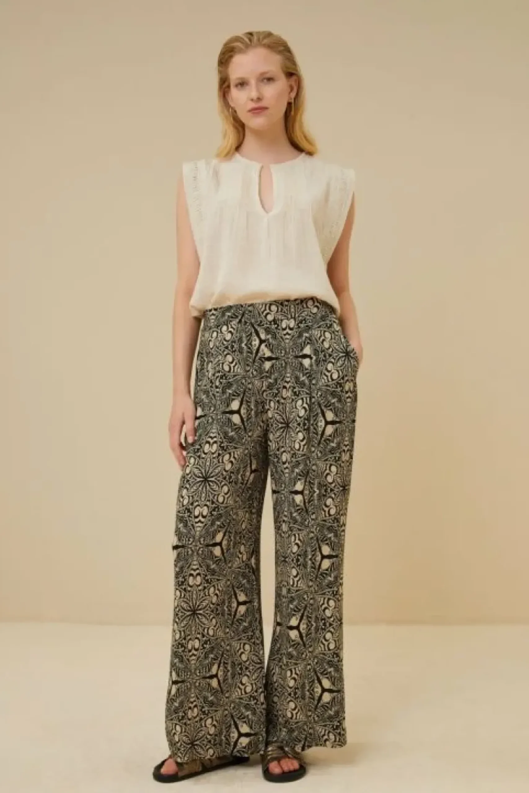 Blouses*By bar lina slub blouse | sand