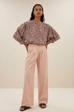 Blouses*By bar lucy cheetah blouse | pink cheetah print