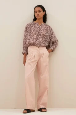 Blouses*By bar lucy cheetah blouse | pink cheetah print