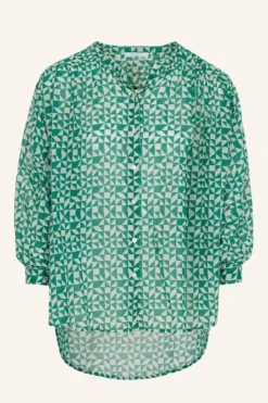Blouses*By bar lucy graphic blouse | graphic green