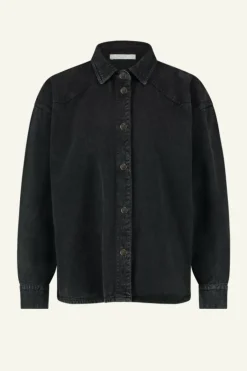 Blouses*By bar mae twill blouse | jet black