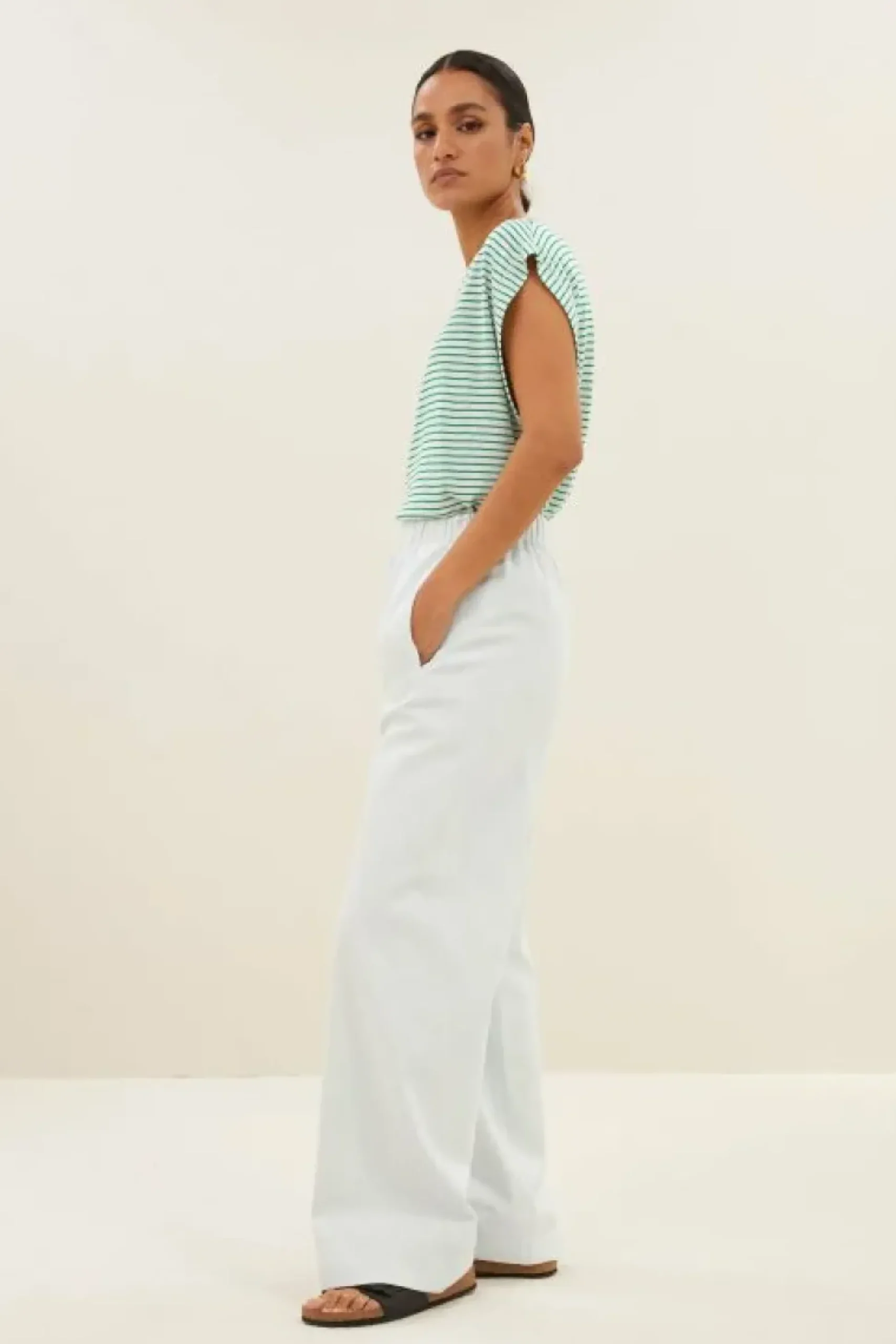 Broeken*By bar mees twill pants | illu grey