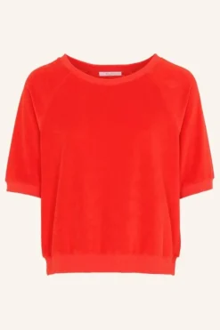 Tops & Shirts*By bar neva slub top | poppy red
