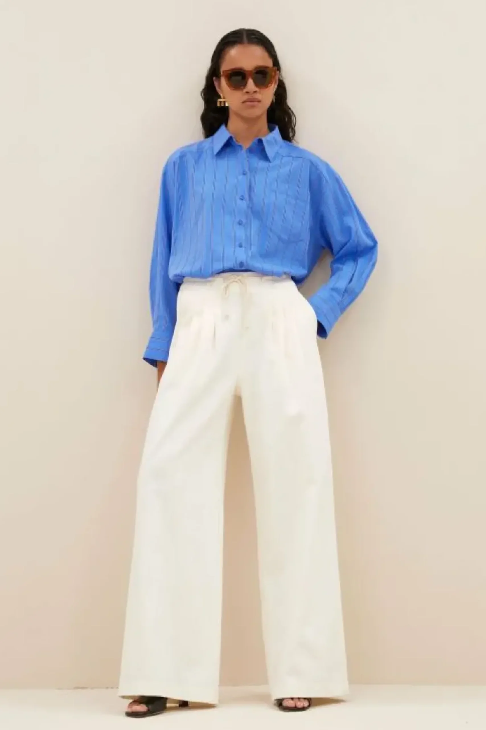 Blouses*By bar nima stripe blouse | vivid blue stripe