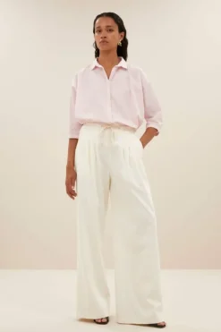 Blouses*By bar norel pink pinstripe blouse | pink pin stripe
