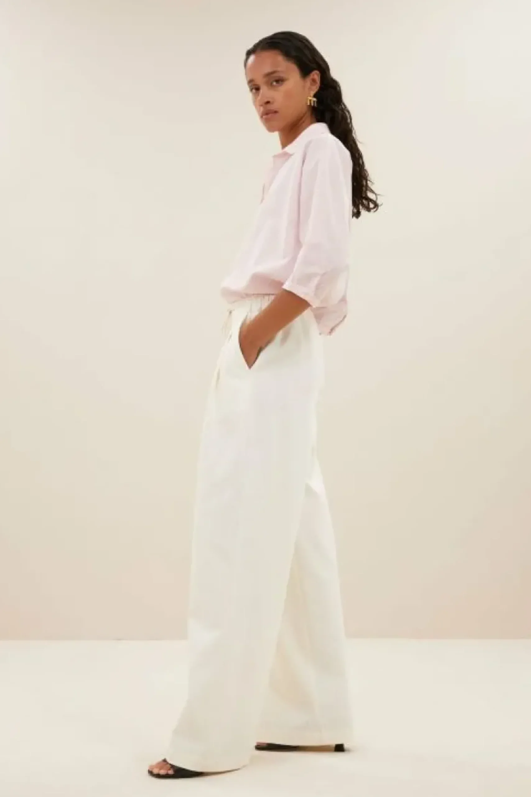Blouses*By bar norel pink pinstripe blouse | pink pin stripe