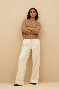 Broeken*By bar odin cord pants | sand shell