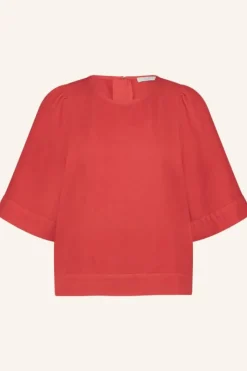 Blouses*By bar olivia twill blouse | poppy red