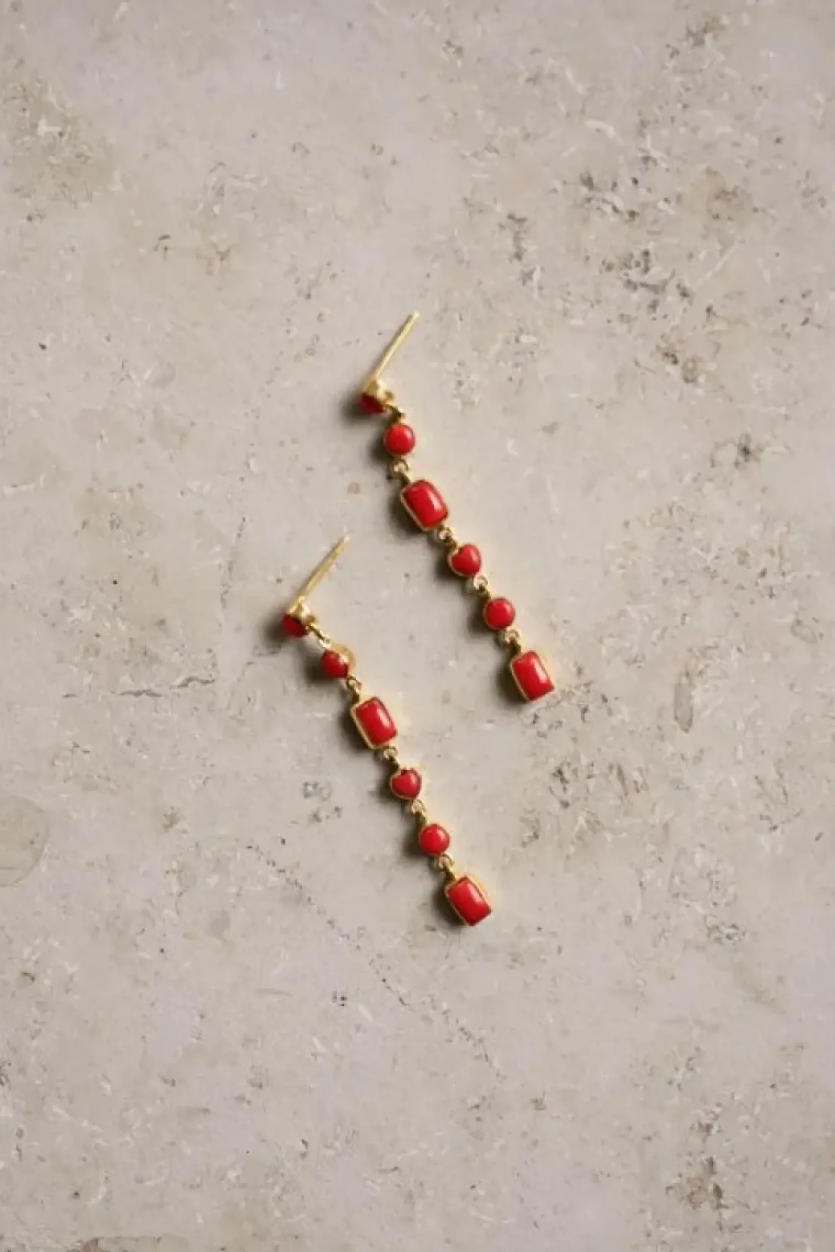 Oorbellen*By bar pd nolan earring | red